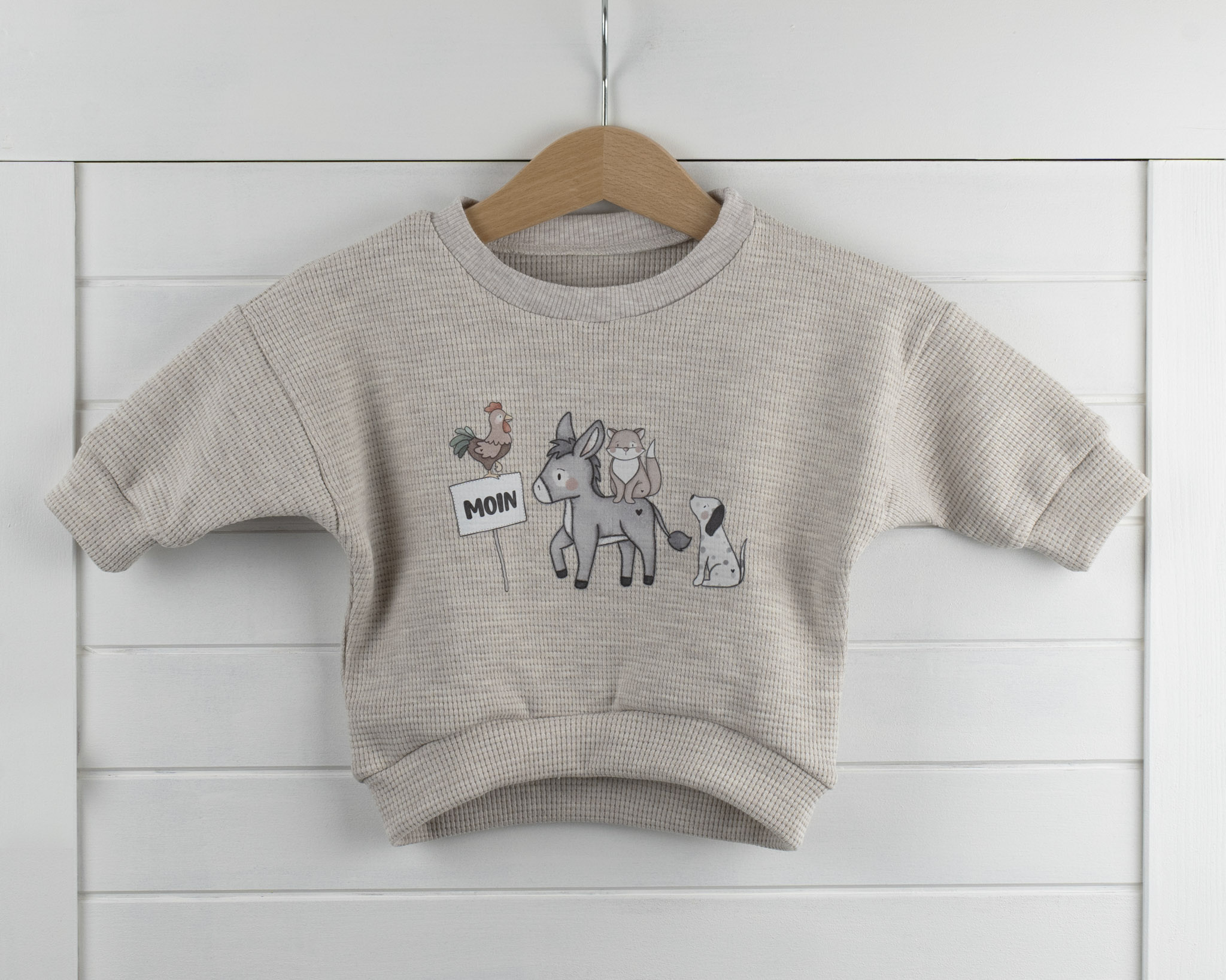 Bremer Stadtmusikanten beige meliert