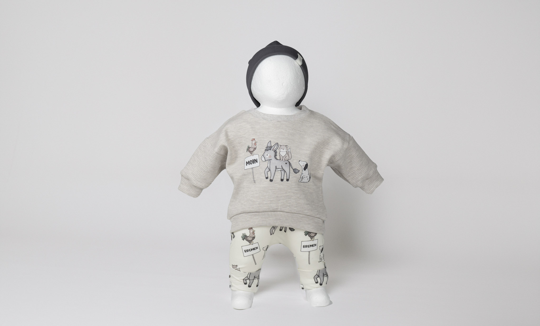 Bremer Stadtmusikanten beige meliert – Bild 2