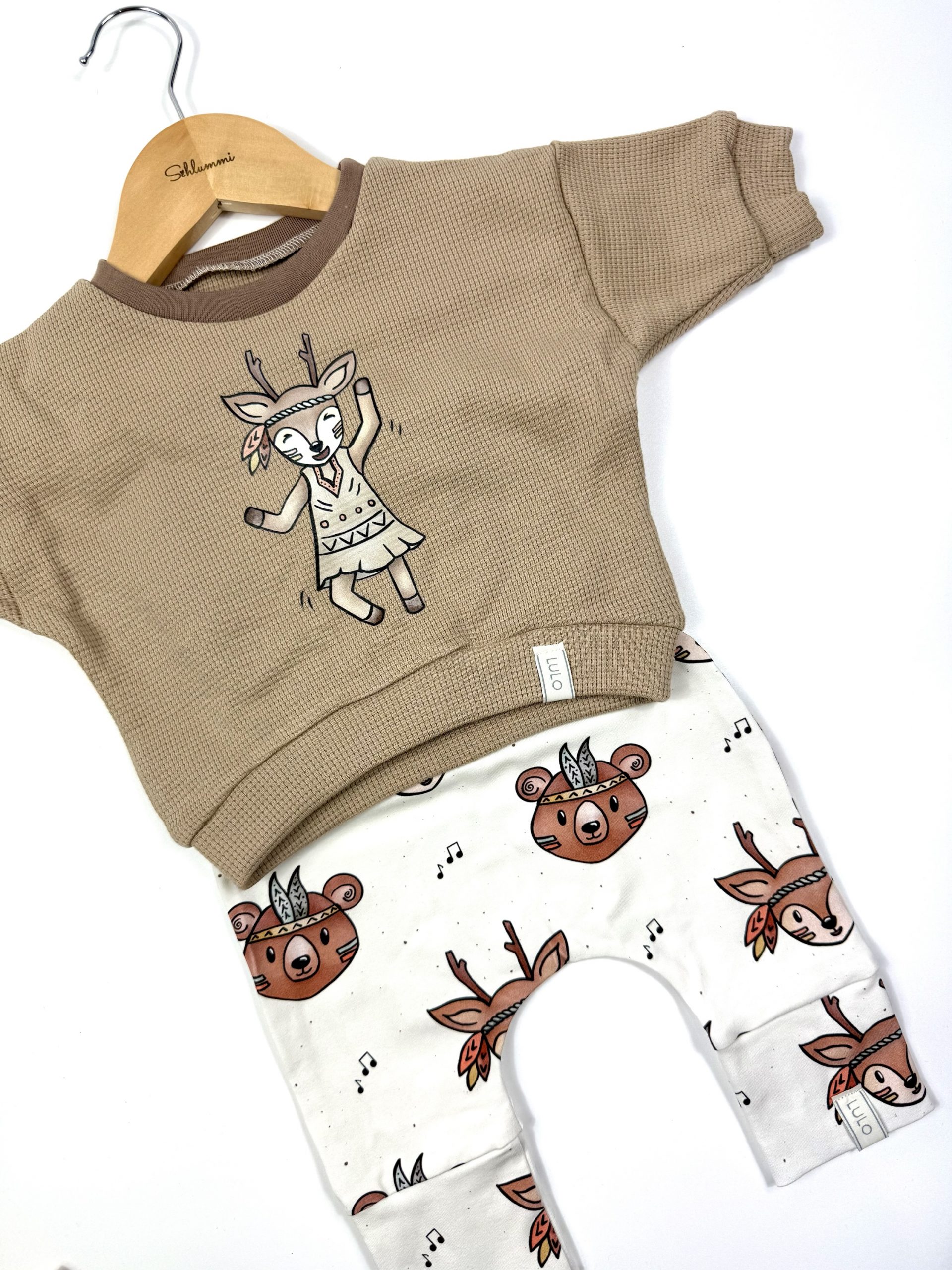 Schlummipullover Caramel Reh – Bild 2