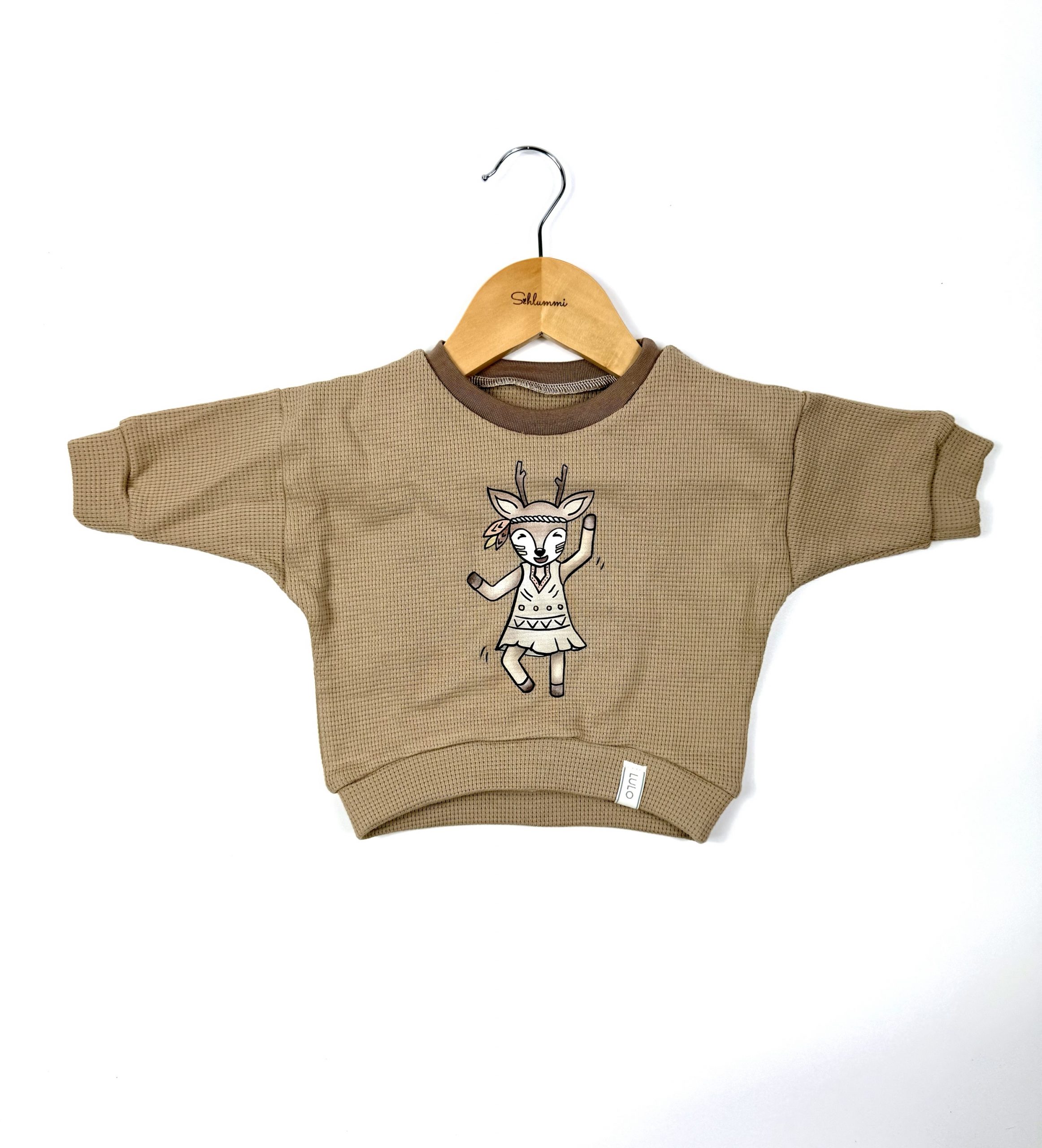 Schlummipullover Caramel Reh
