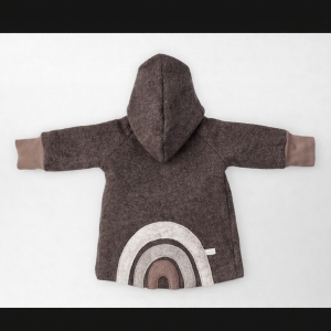 Alternative view of Wollwalkjacke Braun mit Motiv