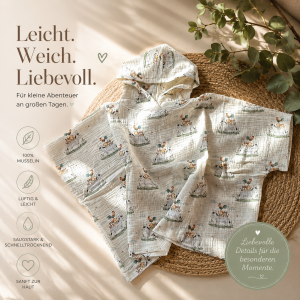 Badeponcho aus Musselin