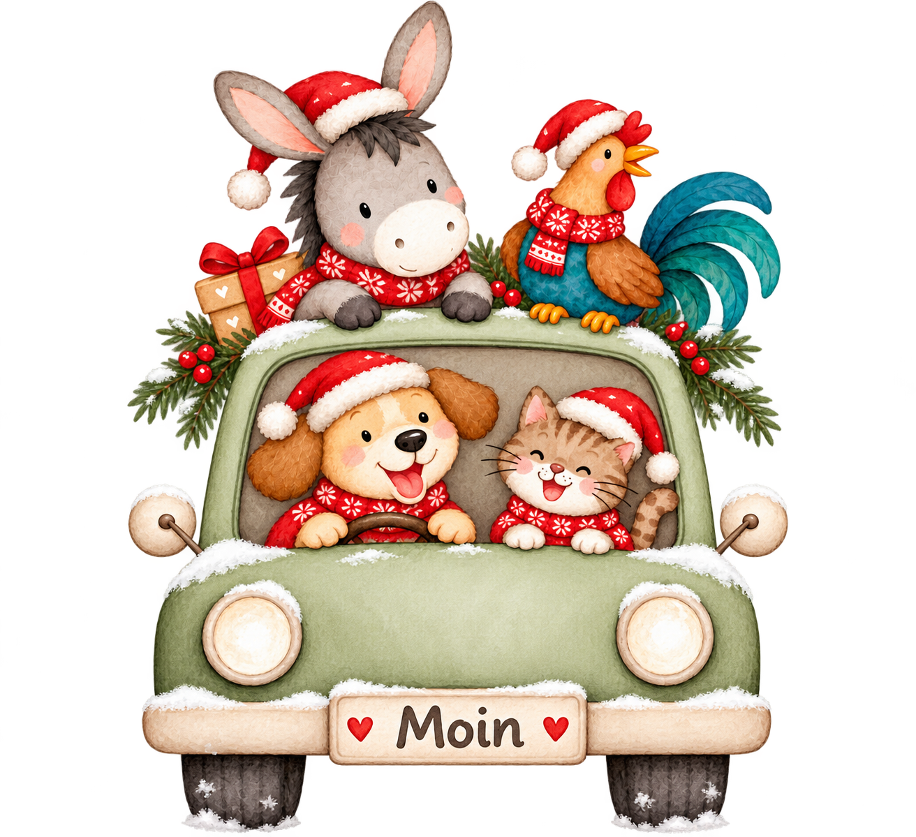 Bügelbild Weihnachten