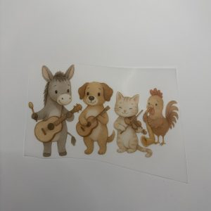 Bügelbild Musiker