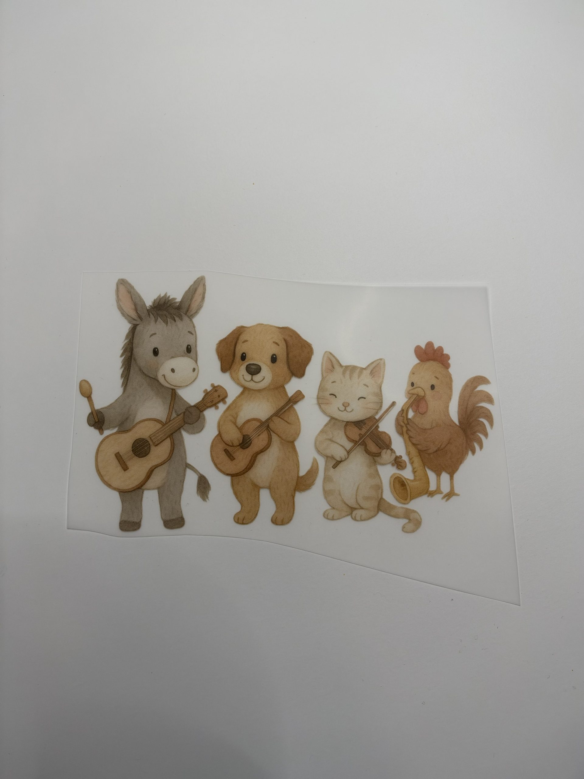 Bügelbild Musiker